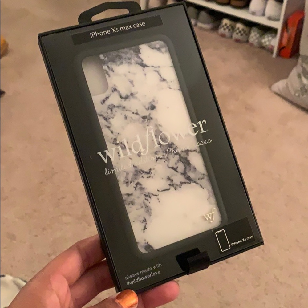 Marble Wildflower iPhone XS Max Case